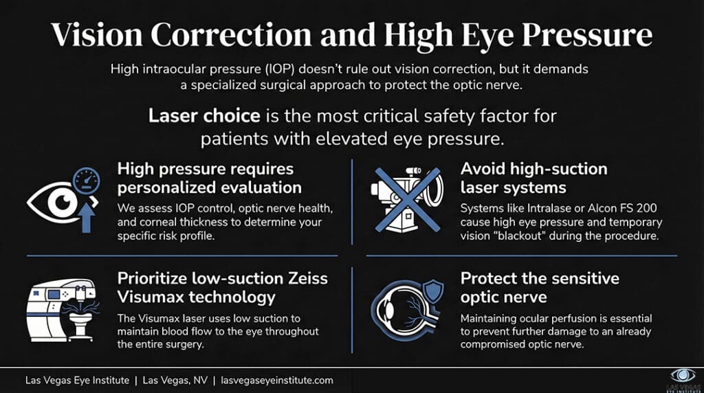 vision correction surgery high intraocular pressure