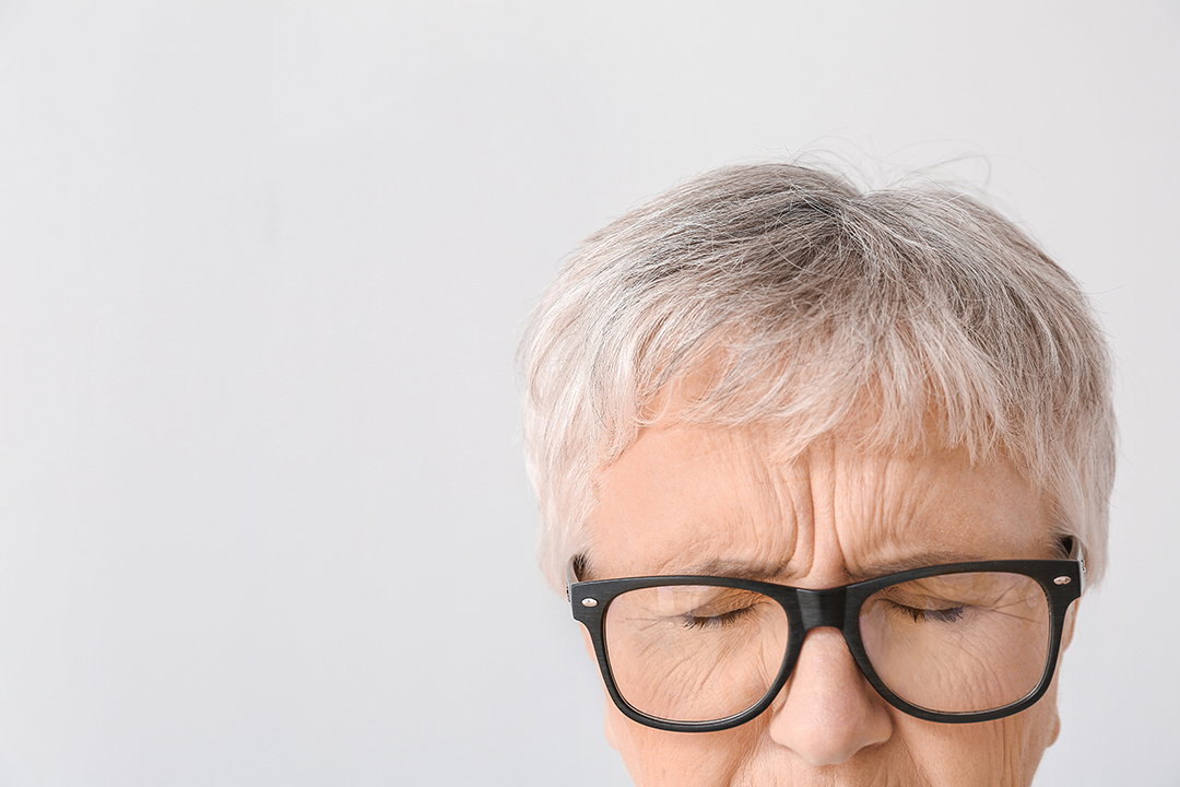 person having cataract surgery